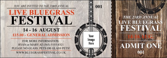 Banjo Event Ticket Product Front