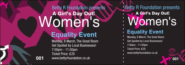 Equality Event Ticket Product Front