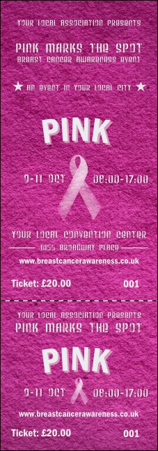 Breast Cancer Pink Ribbon Event Ticket