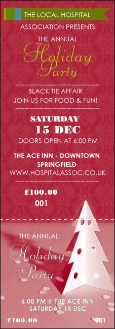 Paper Tree Red Event Ticket Product Front