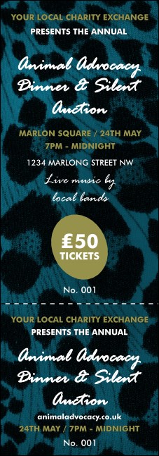 Animal Print Event Ticket Product Front