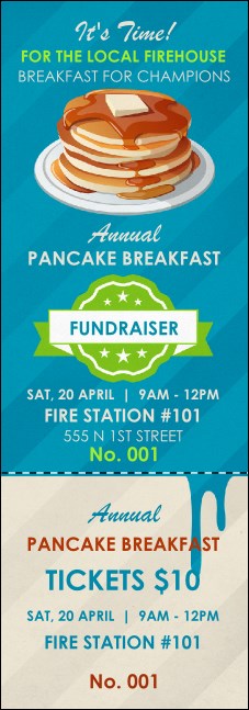 Pancake Breakfast Event Ticket Product Front