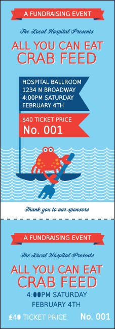 Crab Feed Event Ticket Product Front