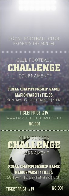 Football Stadium Event Ticket Product Front