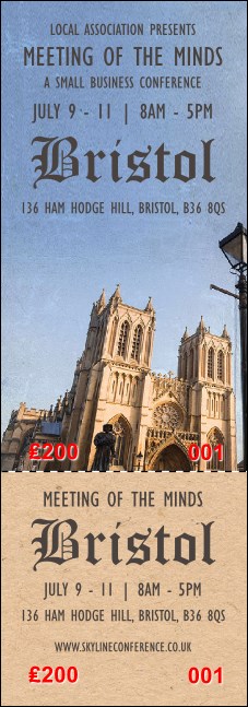 Bristol Event Ticket Product Front