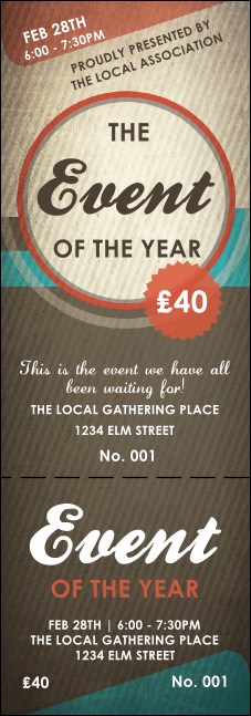 All Purpose Circle Event Ticket Product Front
