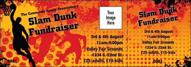 Basketball Dunk Event Ticket