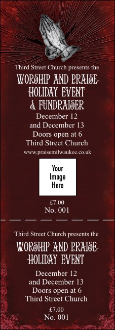 Gospel Logo Event Ticket Product Front
