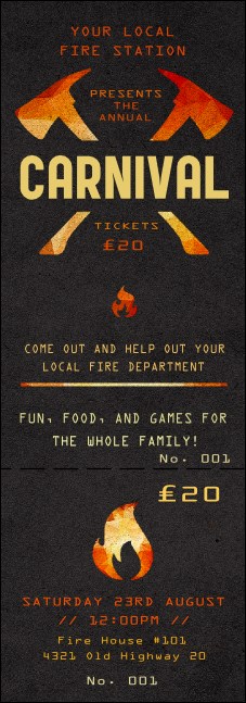Fire Department Event Ticket