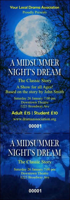 Midsummer Night's Dream Event Ticket
