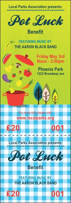 Potluck Event Ticket Product Front