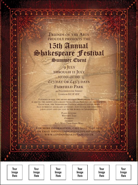 Performing Arts Flyer Product Front