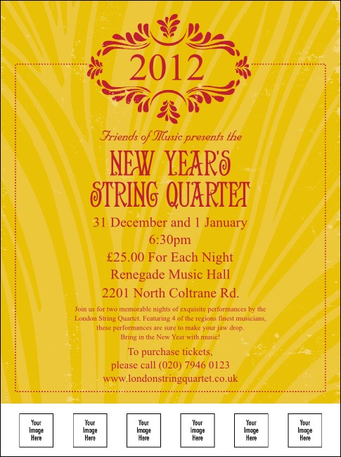 2012 Gold Semi-Formal Logo Flyer Product Front