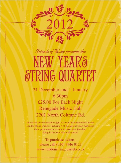 2012 Gold Semi-Formal Flyer Product Front