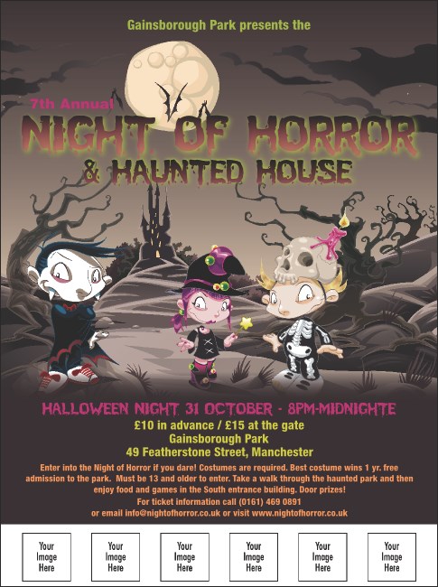Costume Kids Flyer With Place Holder Image Product Front