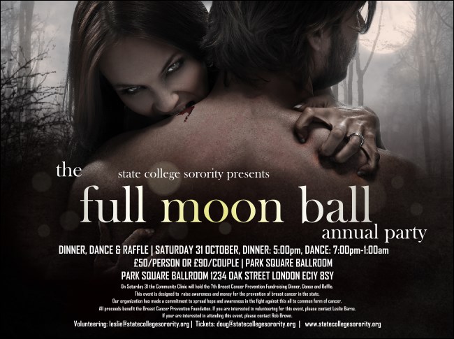 Vampire at Dusk Flyer Product Front