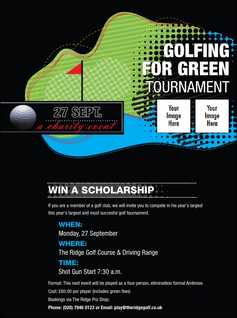 Golf Water Hazard Flyer Product Front