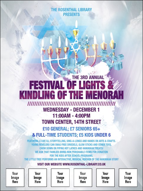 Hanukkah Abstract Flyer Product Front
