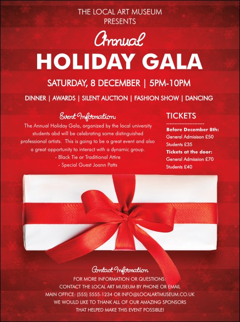 Holiday Gift Flyer Product Front