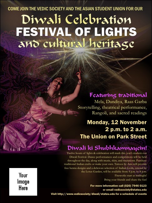 Diwali Festival Flyer Product Front