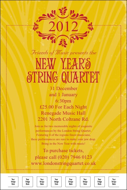 2012 Gold Semi-Formal Logo Poster Product Front