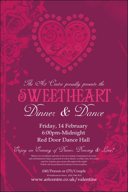 Valentines Heart Poster Product Front