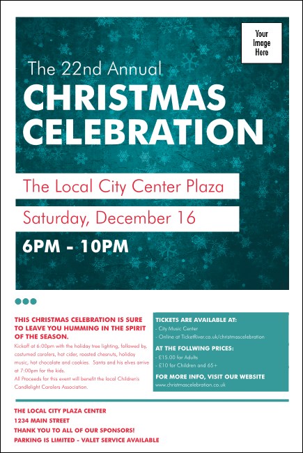 Holiday Snowflake Poster Product Front