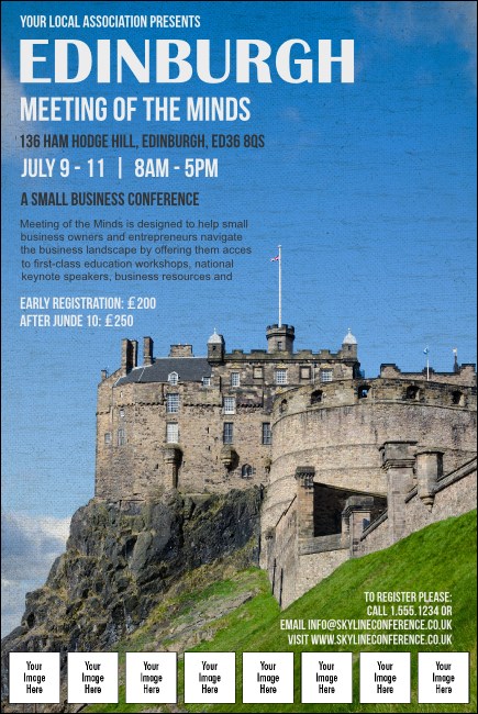 Edinburgh Logo Poster Product Front