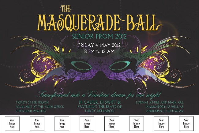 Masquerade Ball Logo Poster Product Front