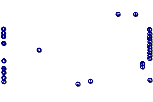Santa Line Up Poster Front Field Markers