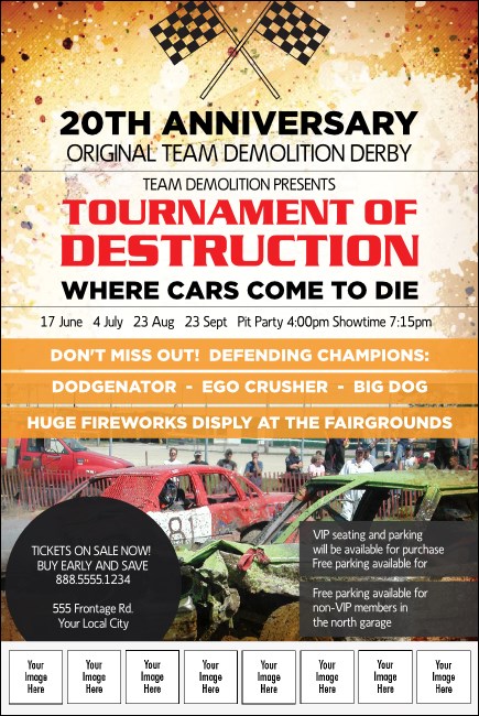 Crash Zone Logo Poster Product Front