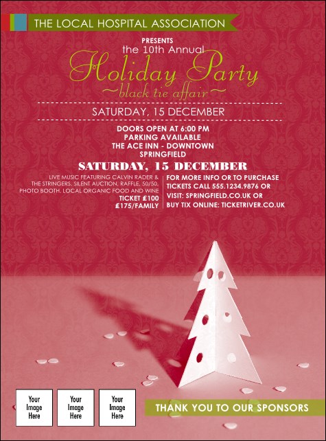 Paper Tree Red Logo Flyer Product Front