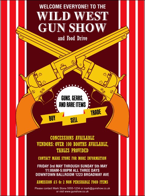 Gun Show Flyer Product Front