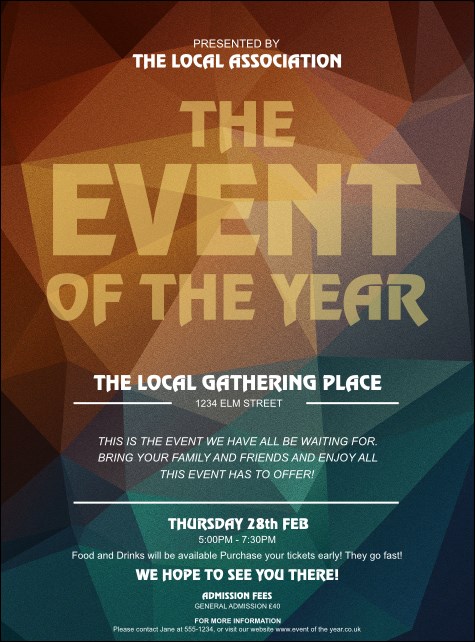 All Purpose Geometric Flyer Product Front