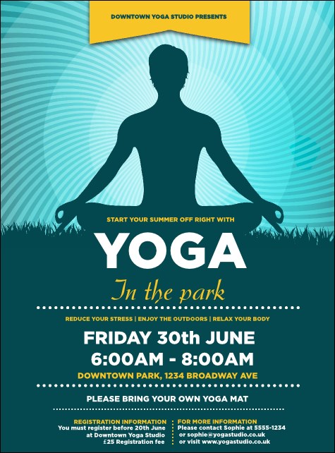 Yoga Meditation Flyer Product Front