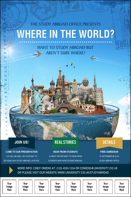 World Travel Logo Poster Product Front
