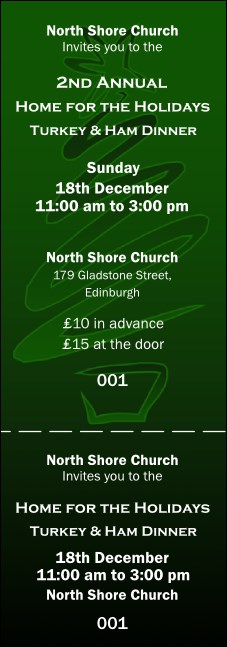 Christmas Tree Event Ticket Product Front