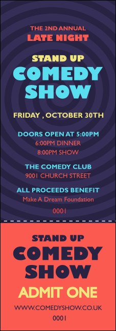Comedy Spirals Event Ticket Product Front