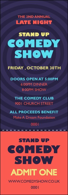 Comedy Spirals Event Ticket Product Front