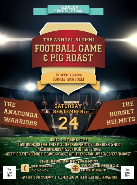 Football Lights Flyer Product Front