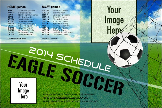 Football Schedule Poster Product Front
