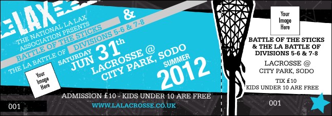 Lacrosse LAX Stick Event Ticket Product Front