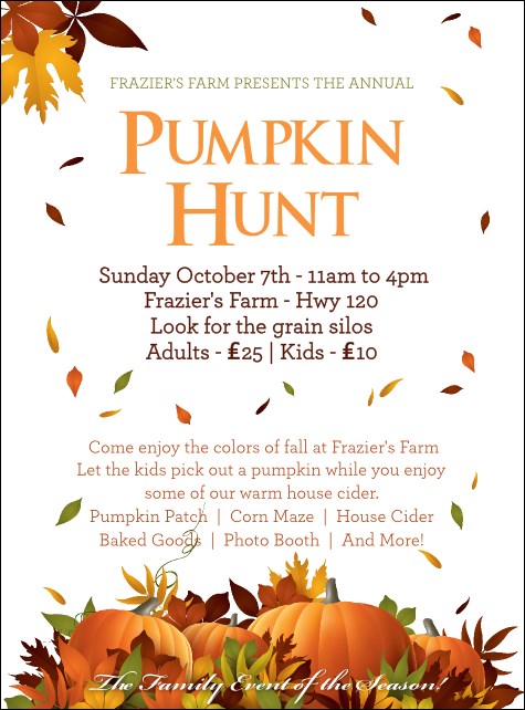 Pumpkin Patch Flyer Product Front