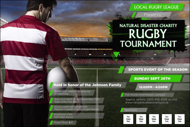 Rugby Stadium Poster Product Front