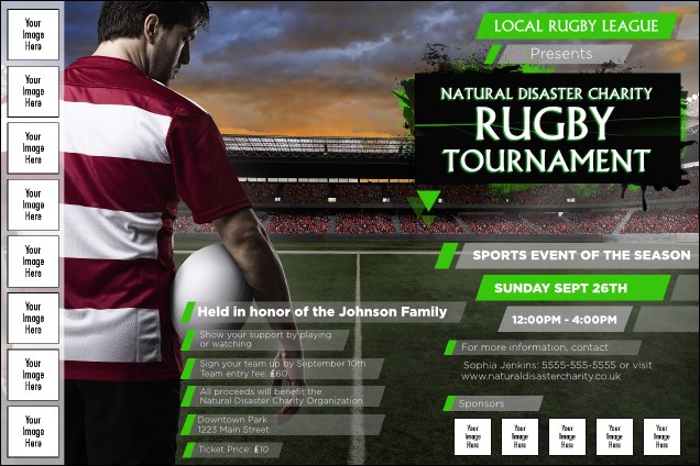 Rugby Stadium Image Poster Product Front