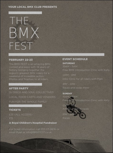 BMX Flyer Product Front