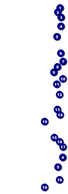 Bucking Bronco Event Ticket Front Field Markers