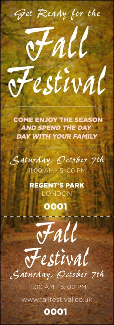 Fall Event Ticket Product Front