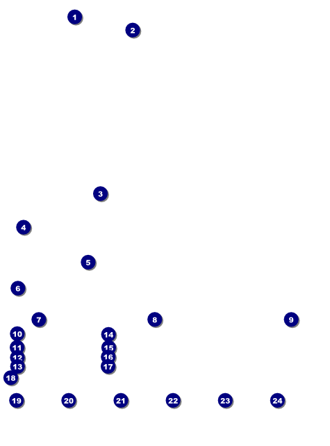 Football Blue Image Flyer Front Field Markers
