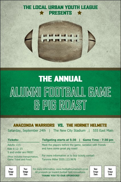 Football Green Poster Product Front